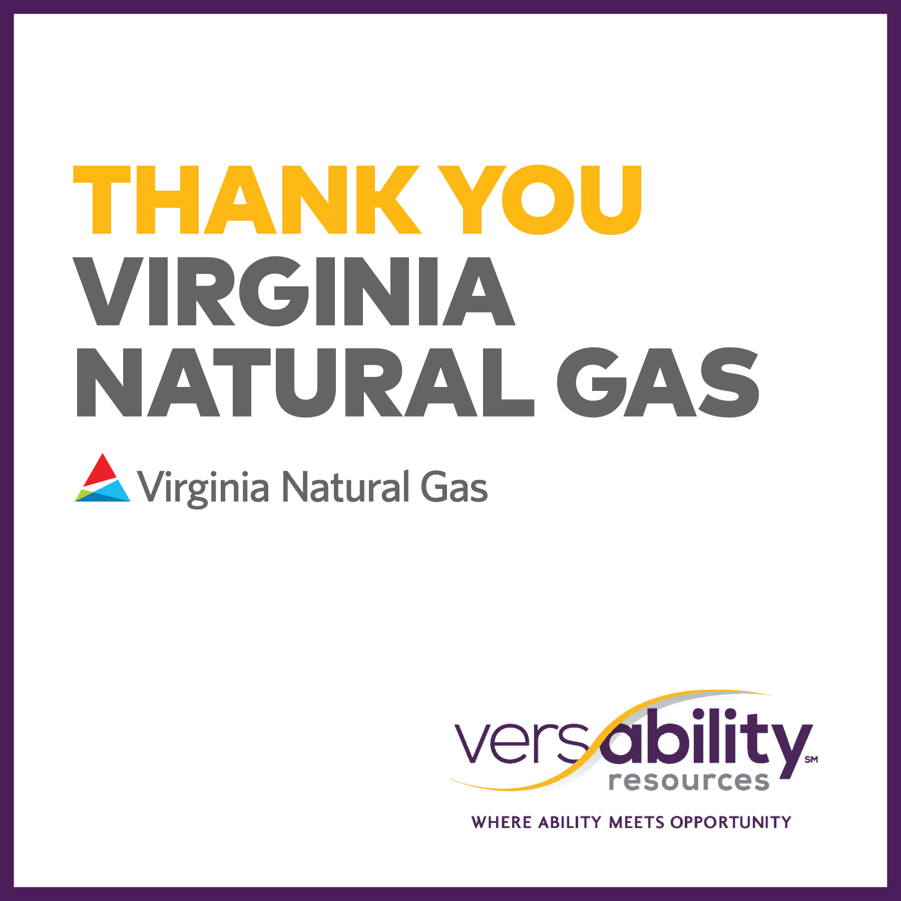 VersAbility Receives EPIC Grant from Virginia Natural Gas