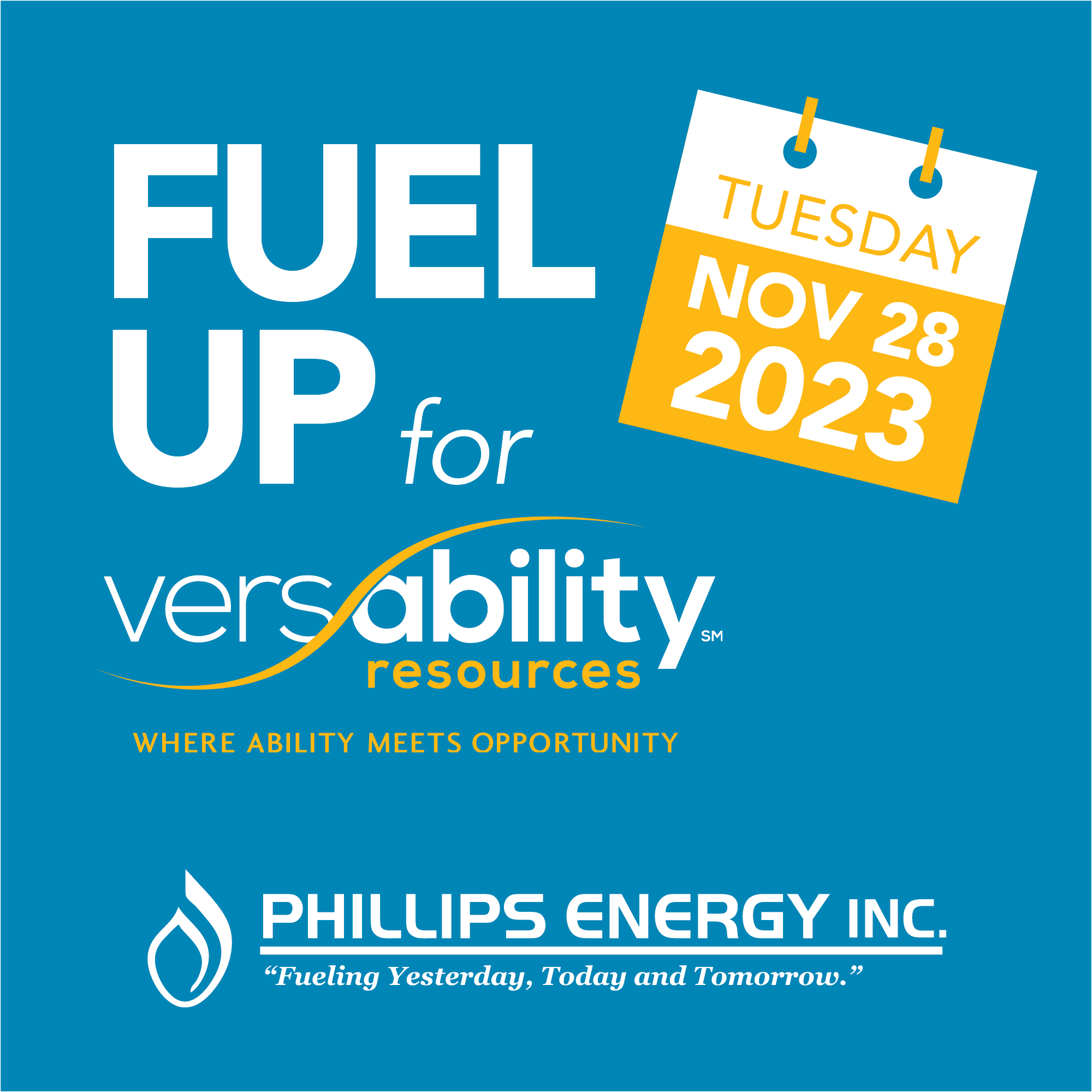 Phillips Energy to Support VersAbility Resources on Giving Tuesday