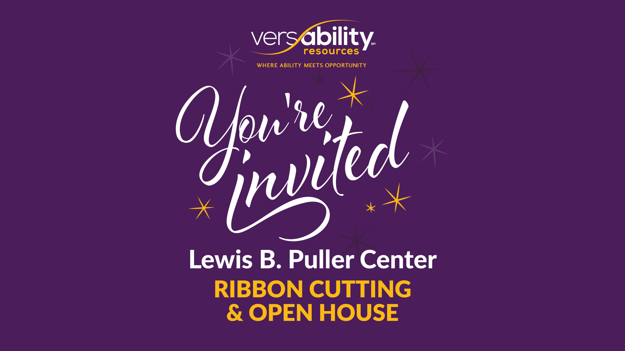 Invitation to the Puller Center Ribbon Cutting and Open House
