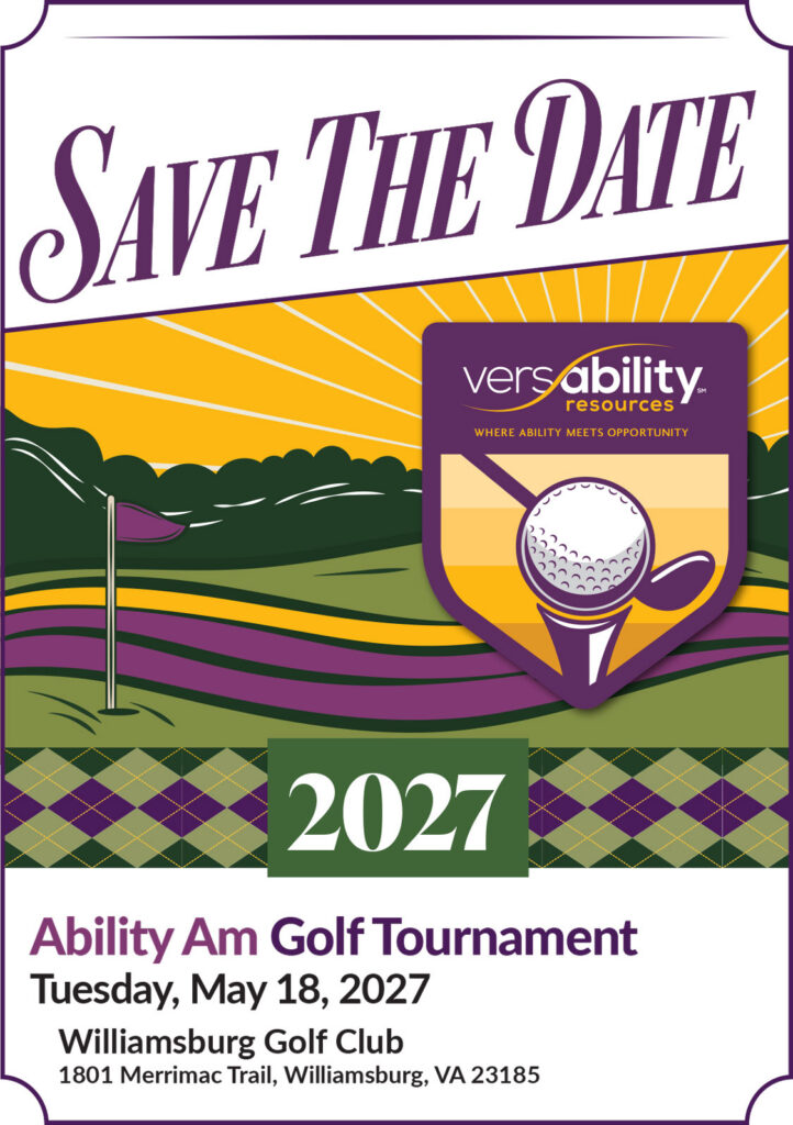 Ability Am Golf Tournament 2027 Save the Date graphic